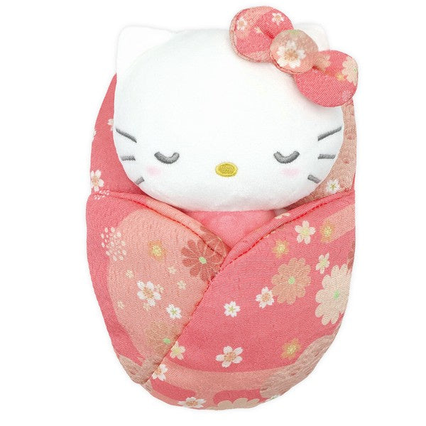 Sanrio Characters Swaddle Mascot Japanese Pattern L Hello Kitty