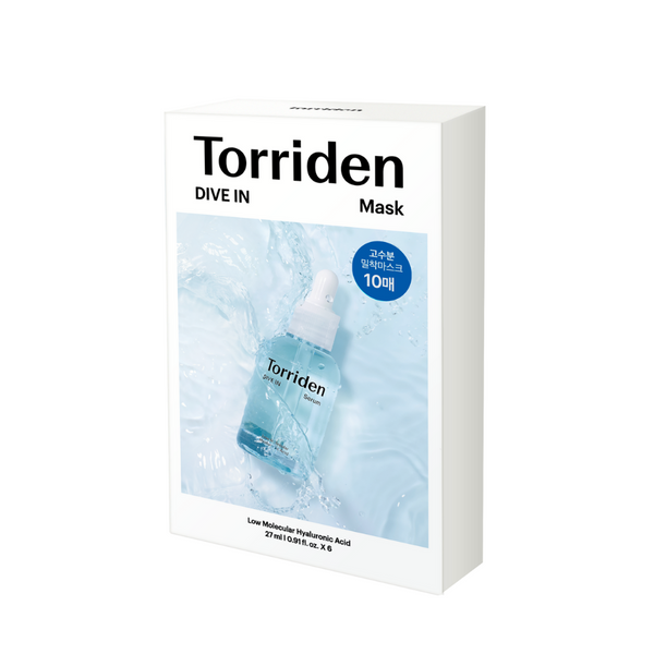 TORRIDEN DIVE-IN LOW MOLECULE HYALURONIC ACID MASK 10PCS