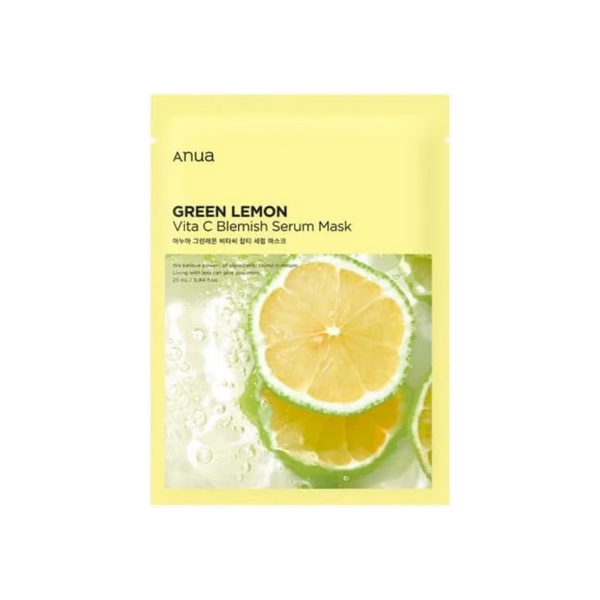 ANUA GREEN LEMON VITA C BLEMISH SERUM MASK
