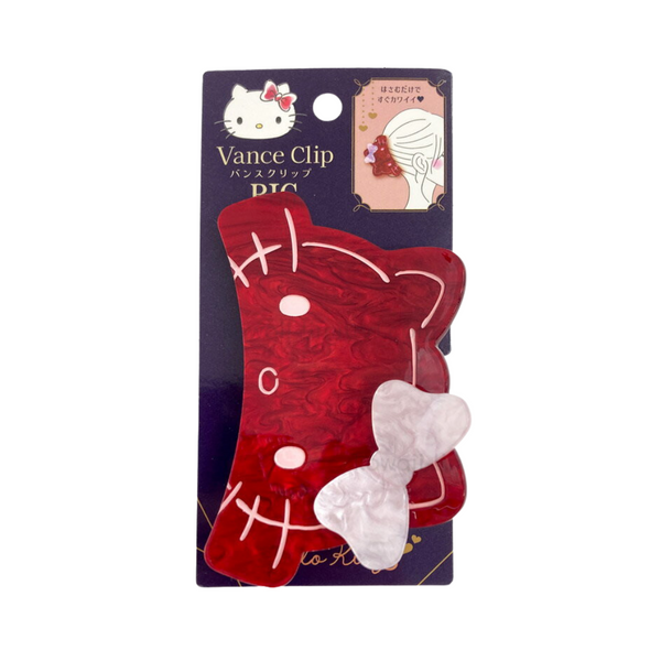 Sanrio Pearl Acrylic Hair Claw Clip - Hello Kitty