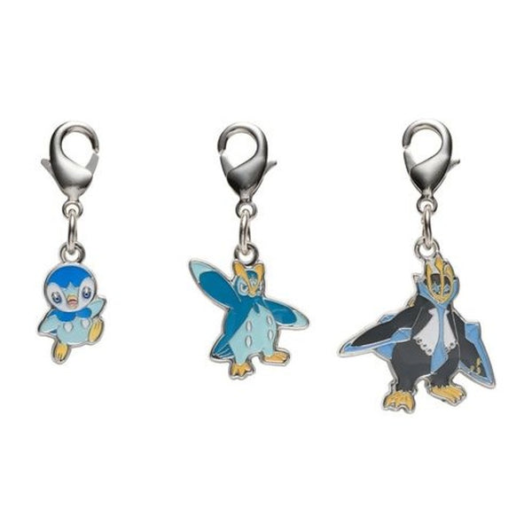POKEMON CENTER 2022 METAL CHARM # 393 394 395 Piplup Prinplup Empoleon