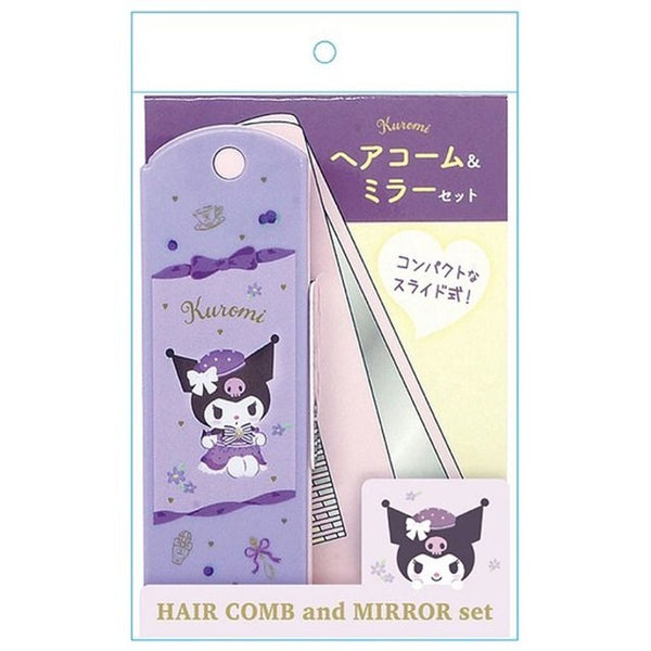SANRIO HAIR COMB& MIRROR SET KUROMI