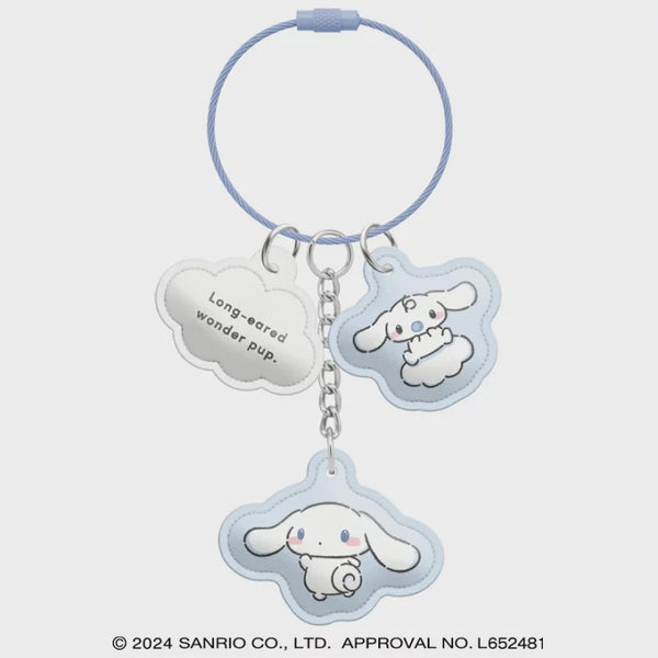 SANRIO 3-PIECE KEY RING CINNAMOROLL