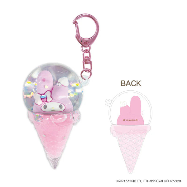 SANRIO COLOURFUL ICE CREAM KEYCHAIN - 4 TYPES