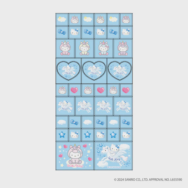 Sanrio Hello Kitty Tile Seal Pegasus & Unicorn