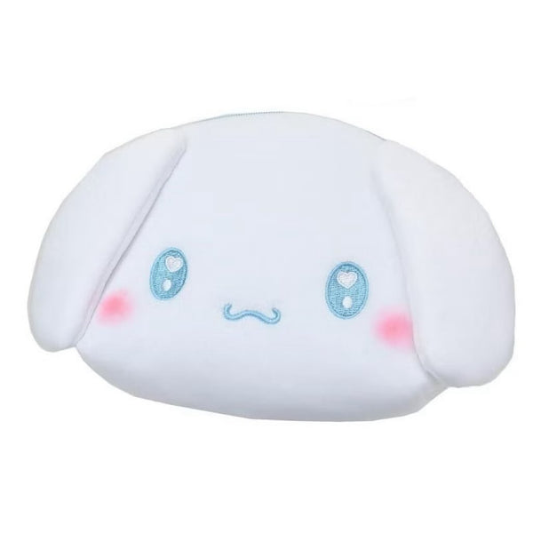 SANRIO CHARACTERS PLUSH SHELL FACE POUCH CINNAMOROLL