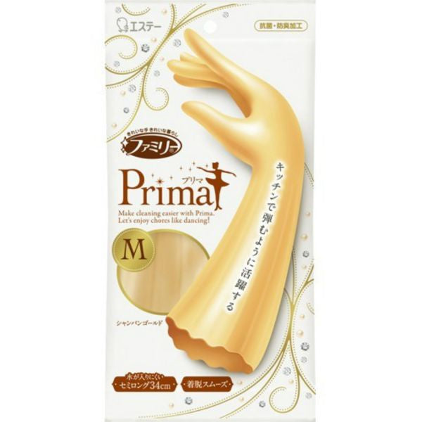 FAMILY PRIMA M CHAMPAGNE GOLD RUBBER GLOVE