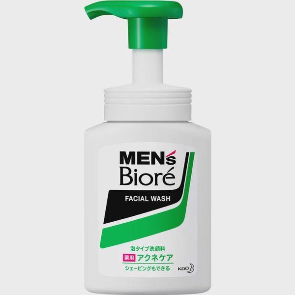 KAO MEN'S BIORE FOAM TYPE MEDICATED ACNE CARE FACIAL WASH 150ML