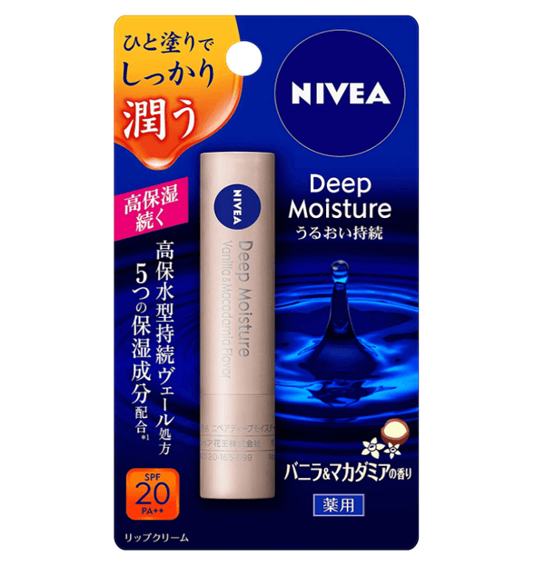 Nivea Deep Moisture Lip Vanilla & Macadamia