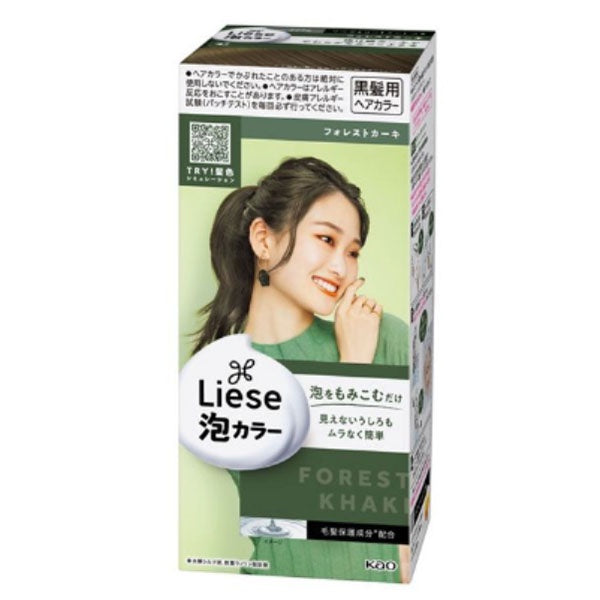 KAO LIESE CREAMY BUBBLE HAIR DYE COLOR DESIGN SERIES - FOREST KHAKI