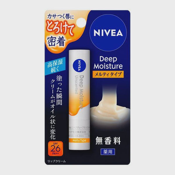 NIVEA DEEP MOISTURE LIP MELTY UNSCENTED