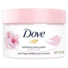DOVE EXFOLIATING BODY POLISH SAKURA & MUSK 298 G