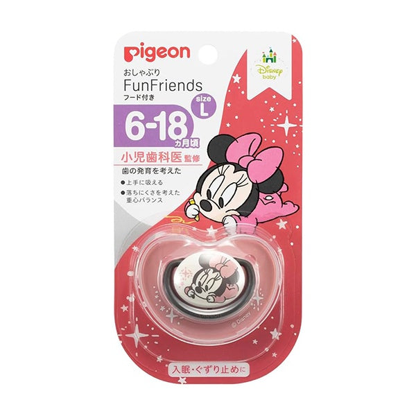 PIGEON FUN FRIENDS PACIFIER 6 - 18 MONTHS LARGE MINNIE