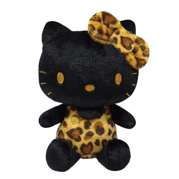 Sanrio Sitting Plush Toy - Hello Kitty Leopard Yellow Black