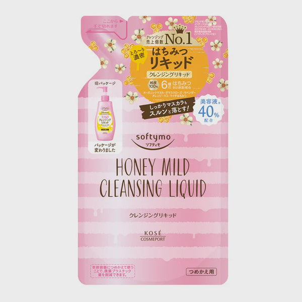 Kose softymo Cleansing Liquid Honey Mild Refill 200mL