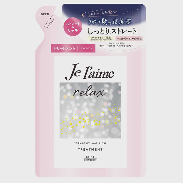 Jelaime  Relax Midnight Repair Treatment Replacement Straight & Rich 340ml