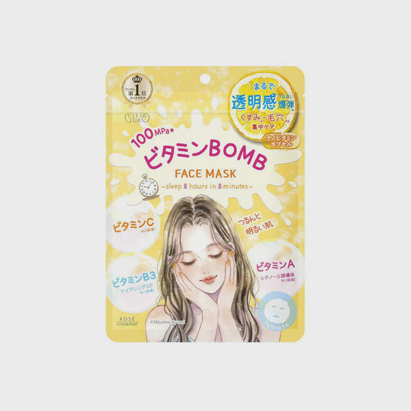 KOSE COSMEPORT CLEAR TURN VITAMIN BOMB MASK 7 PCS