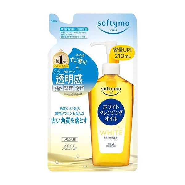 KOSE SOFTYMO WHITE CLEANSING OIL REFILL 210ML
