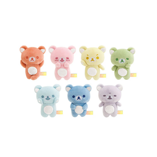 San-X Tenori Plush Set - Rilakkuma : Rainy Day to Sunny Rainbow Colors