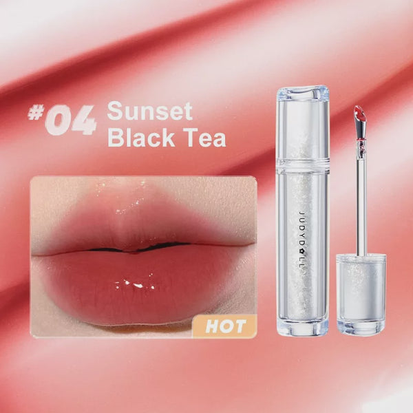 JUDYDOLL ICE WATERY LIP GLOSS 04 SUNSET BLACK TEA