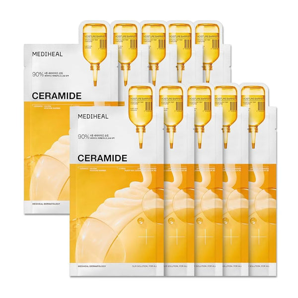 MEDIHEAL CERAMIDE ESSENTIAL MASK MOISTURE BARRIER 10PCS