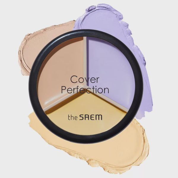 THE SEAM COVER PERFECTIONTRIPLE POT CONCEALER 04 TONE UP BEIGE