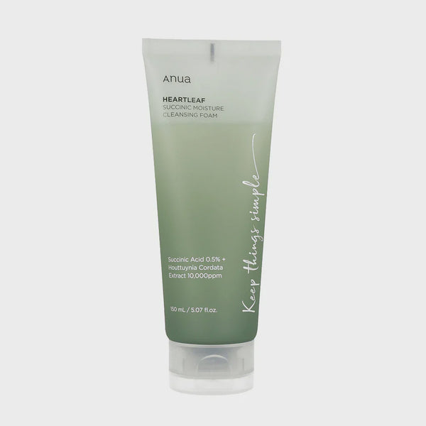 ANUA HEARTLEAF SUCCINIC MOISTURE CLEANSING FOAM 150ML