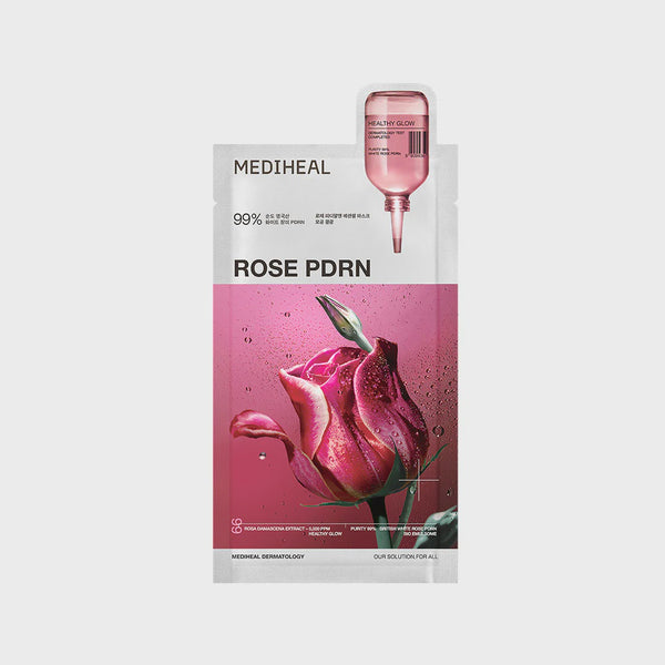 MEDIHEAL ROSE PDRN ESSENTIAL MASK HEALTHY GLOW 10PCS