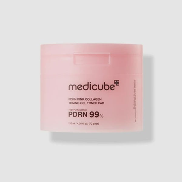 MEDICUBE PRDN PINK COLLAGEN TONING GEL TONER PAD 70PADS