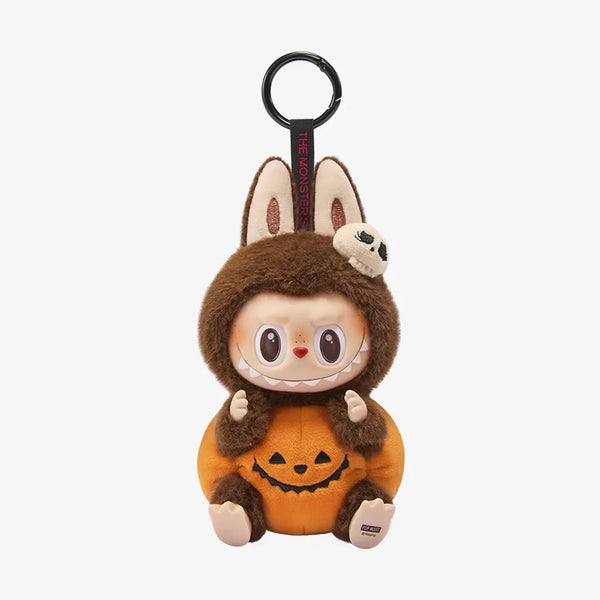 POP-MART HAPPY HALLOWEEN PARTY SERIES SITTING PUMPKIN VINLY PLUSH LABUBU