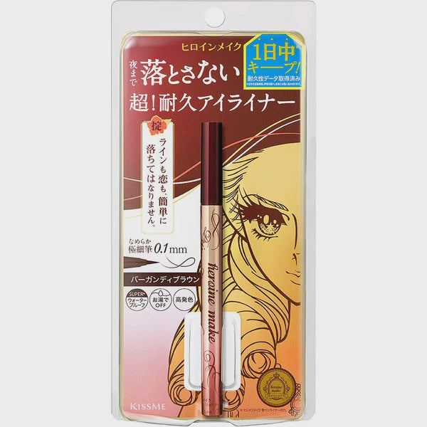 ISEHAN KISS ME HEROINE MAKEUP SP PRIME LIQUID EYELINER RICH KEEP 04 BURGUNDY BROWN