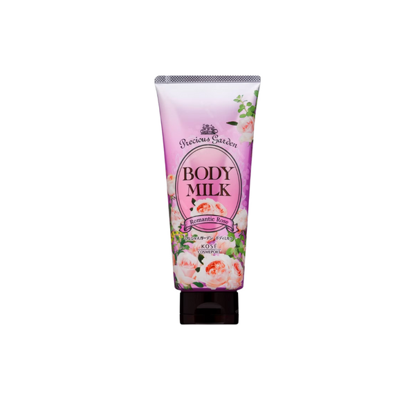 KOSE SOFTYMO NATURAL BOTANICAL FLORAL BODY MILK ROMANTIC ROSE SCENT 200G