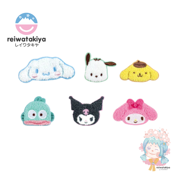 SANRIO FLUFFY EMBROIDERY STICKER - KUROMI