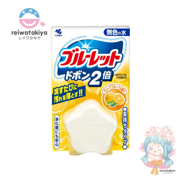 BLUELET DOBON DOUBLE TOILET TANK CLEANER, COLORLESS GRAPEFRUIT SENT, 120G