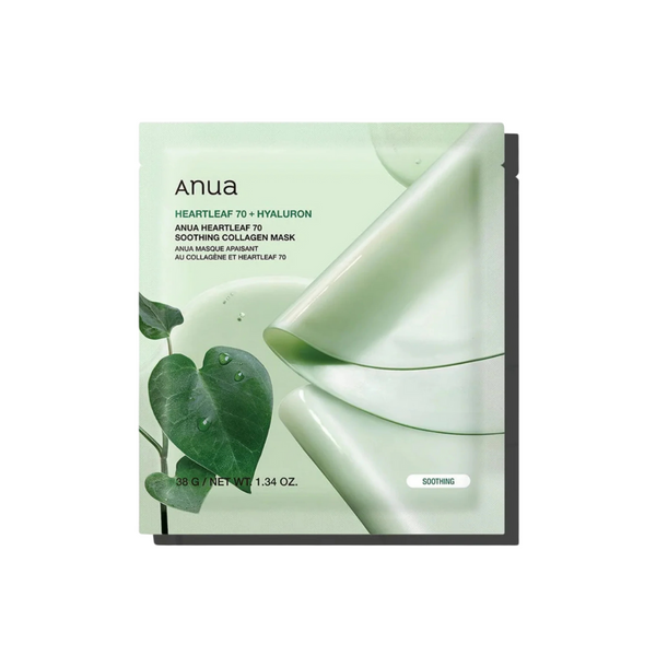 Anua HEARTLEAF 70 SOOTHING COLLAGEN MASK (38G*4EA)