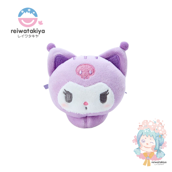 SANRIO Mini Plush Doll Clip Healing Cat- Kuromi