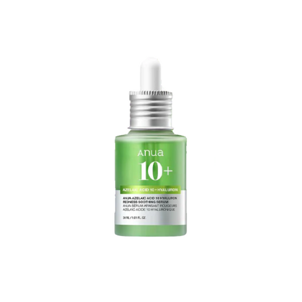 ANUA AZELAIC ACID 10 HYALURON REDNESS SOOTHING SERUM 30ML