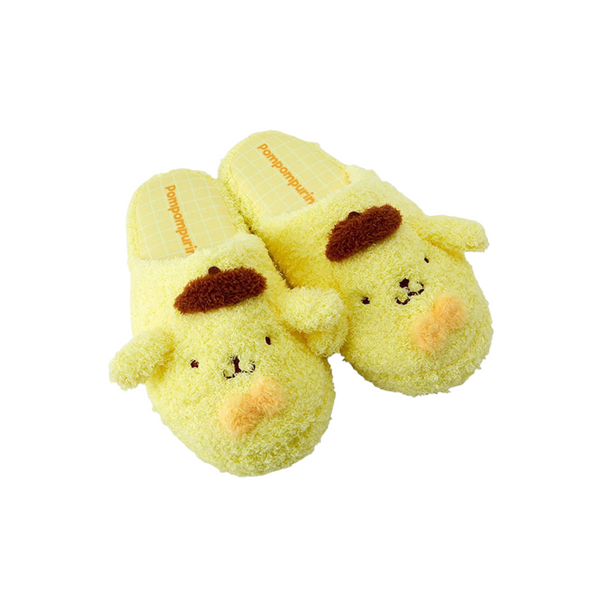 SANRIO POM POM PURIN FACE-SHAPED SLIPPERS
