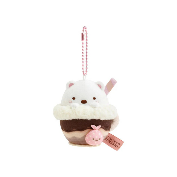 Sumikko Gurashi Shirokuma Bear Plush Keychain Chocolate Fair San-X Japan 2025