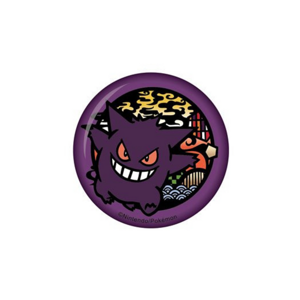 POKEMON:KIRIE SERIES WASHI CAN BADGE GENGAR