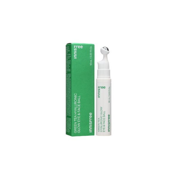 INNISFREE GREEN TEA HYALURONIC GLOW EYE & FACE BALL 10ML