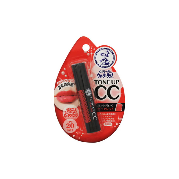 MENTHOLATUM WATER LIP CC PURE RED,4.5 G