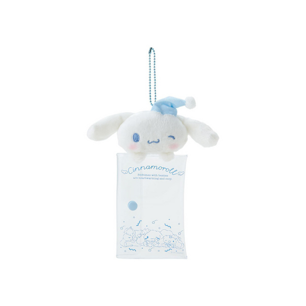 JAPAN SANRIO ORIGINAL CLEAR CASE WITH MASCOT - CINNAMOROLL / SLEEPY TIME