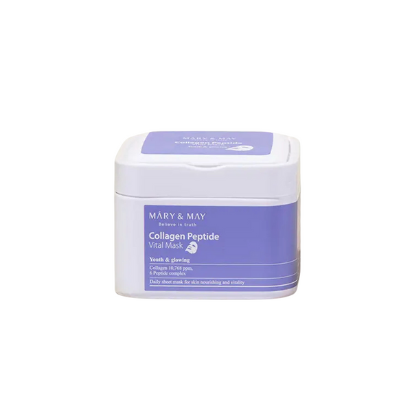 MARY&MAY COLLAGEN PEPTIDE VITAL MASK 30PCS