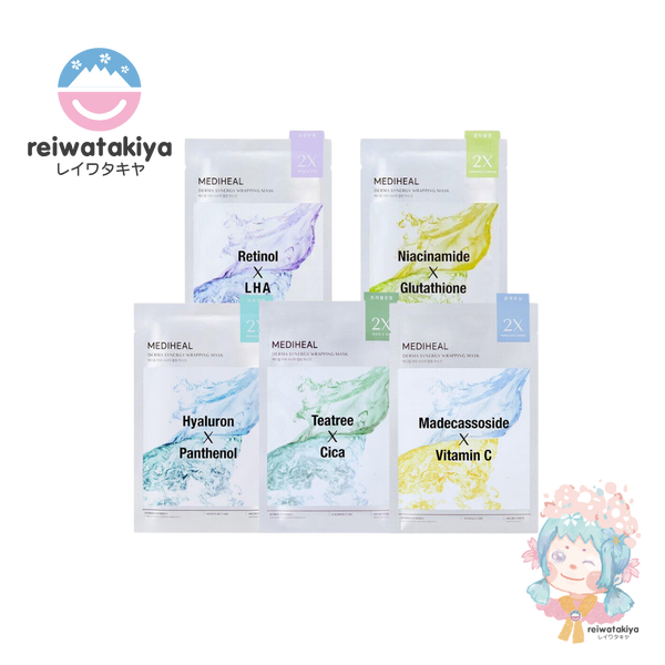 MEDIHEAL DERMA SYNERGY WRAPPING MASK MADECASSOSIDE X VITAMIN C