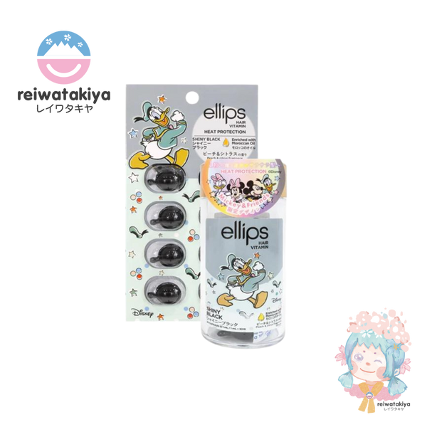 ELLIPS HAIR OIL SHEET TYPE 8 TABLETS (BLACK / PEACH & CITRUS SCENT) DONALD DUCK ...