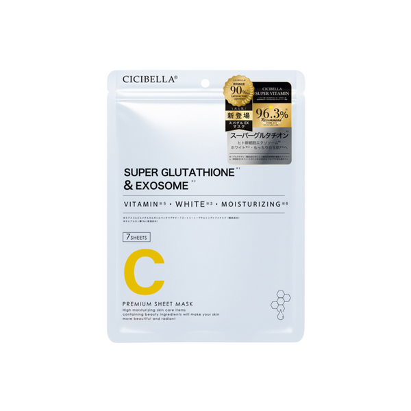 CICIBELLA PREMIUM ESSENCE MASK SUPER GLUTATHIONE & EXOSOME 7PCS