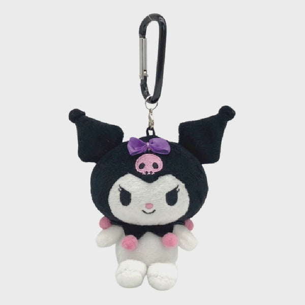 SANRIO Nakajima Plush Mascot Holder with Carabiner - Sanrio Kuromi