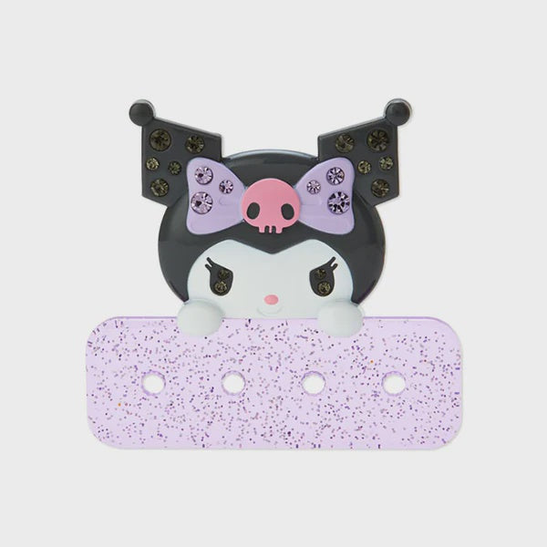 SANRIO ORIGINAL CUSTOM BADGE WITH CLIP - KUROMI