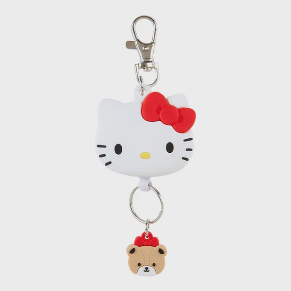 SANRIO REEL KEYCHAIN HELLO KITTY FACE DESIGN